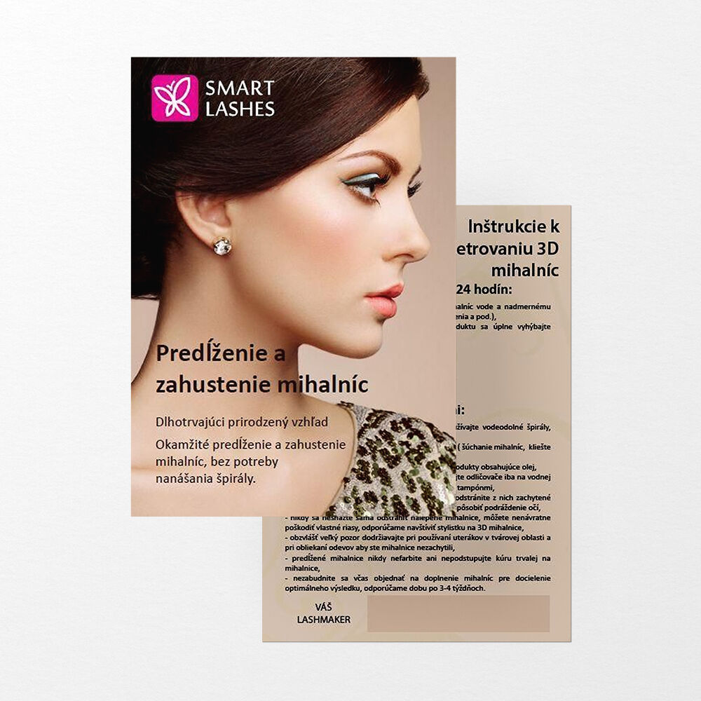 Leták s inštrukciami - 1 ks | Smart Lashes