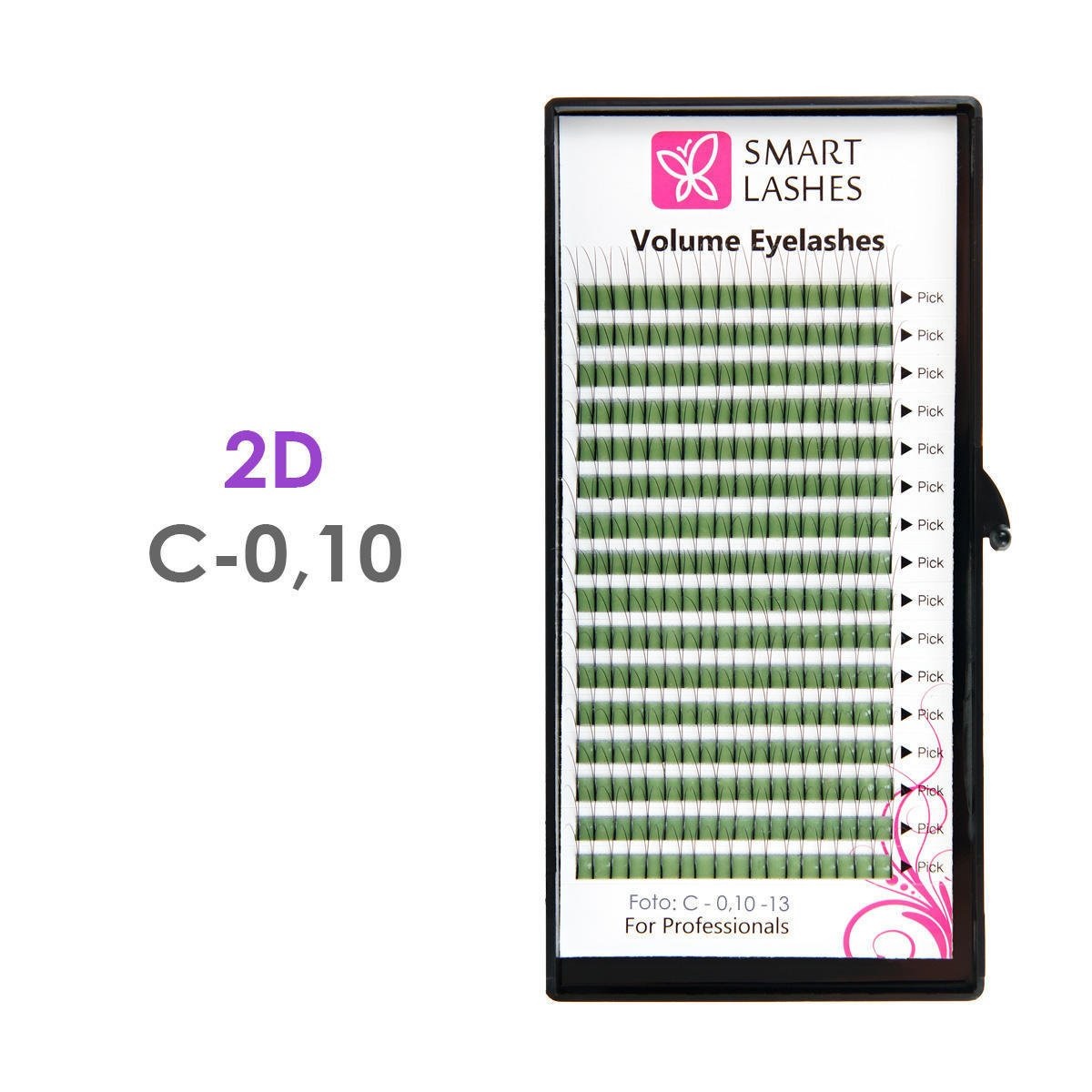 Trsy 2D - C - 0.10 mm x 09 mm | Smart Lashes
