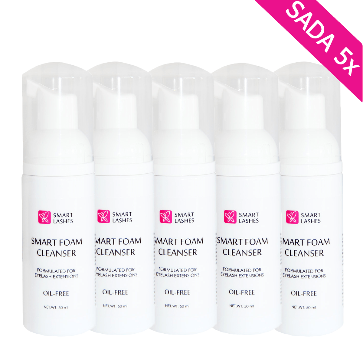 Smart Foam Cleanser - 50 ml - odličovacia pena - 5 ks | Smart Lashes