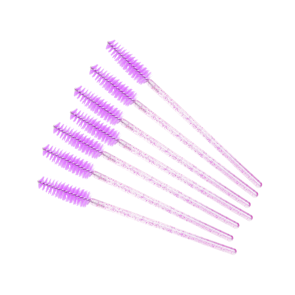 Riasenkova kefka - fialové trblietky | Smart Lashes