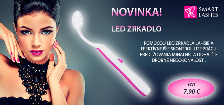 LED zrkadlo pre Lash Stylistov